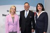 Justizministerin Jacqueline Bernhardt (rechts) mit Generalstaatsanwältin Christine Busse und dem Leitenden Oberstaatsanwalt Peter Lückemann. @JM