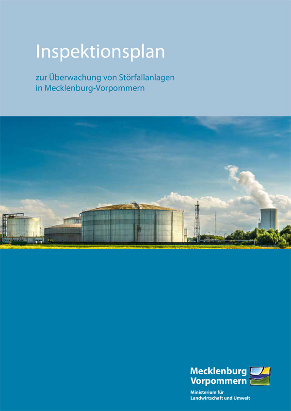 Titelblatt der Publikation "Inspektionsplan zur Überwachung von Störfallanlagen"
