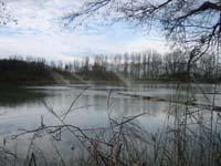 Siedenbollenthiner See: Verregnung von Tonmehlsuspension Foto: Mathes