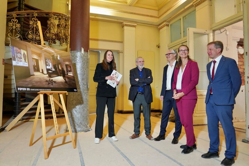Die Modernisierung des Staatlichen Museums Schwerin wird vorangetrieben. 