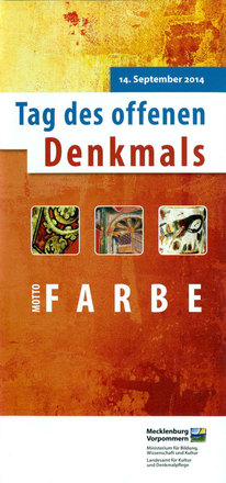 Titelbild des Flyers zum Tag des offenen Denkmals
