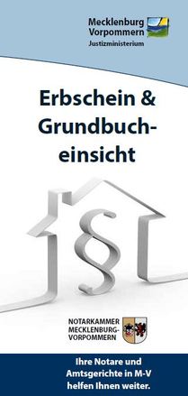 Flyer Erbschein und Grundbucheinsicht