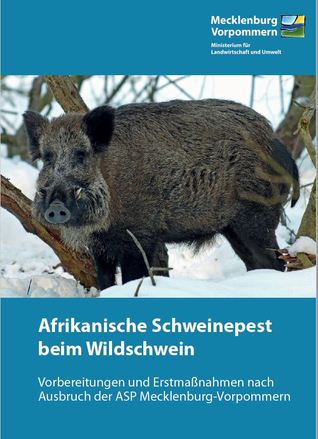 Titel Broschüre Afrikanische Schweinepest beim Wildschwein - Vorbereitungen und Erstmaßnahmen nach Ausbruch der ASP Mecklenburg-Vorpommern