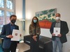 v. l. n. r. Professor Dr. Matthias Dreyer, Ministerin Bettina Martin, Professor David Petersen