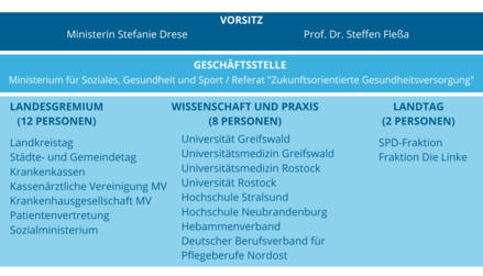 Aufbau der Expertenkommission zur Weiterentwicklung des Gesndheitswesens