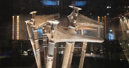 Stabdolche in der Ausstellung im Moesgaard Museum bei Aarhus (Dänemark). Foto: LAKD MV/LA