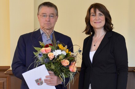 Justizministerin Jacqueline Bernhardt und Dr. Kai Jaspersen. @JM