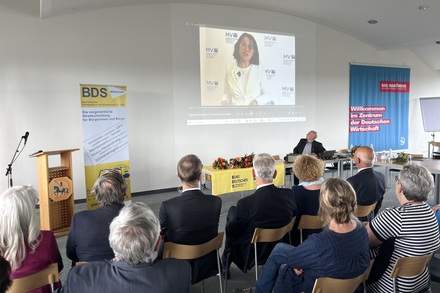 Justizministerin Jacqueline Bernhardt bei ihrem Videogrußwort zum 30. Jubiläum des BDS MV. @JM