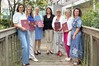Gleichstellungsministerin Jacqueline Bernhardt (Mitte), v.l.n.r.: Susanne Schnoor, GiBB, Projektleiterin für die Region Westmecklenburg; Judith Usbeck, BdW MV, Projektleiterin für Rostock und das Mittlere Mecklenburg; Dr. Sylvia Neu, Geschäftsführerin BdW MV; Silvia Hoffmann, RWI, Projektleiterin für die Regionen Mecklenburgische Seenplatte und Vorpommern-Greifswald; Peggy Hildebrand, Landeskoordinatorin Servicestelle „Aufstieg in Unternehmen“; Sabine Bergmann. Foto: JM