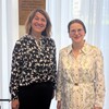 Justizministerin Jacqueline Bernhardt mit Estlands Justiz- und Digitalministerin der Republik Estland Liisa-Ly Pakosta (rechts). @JM