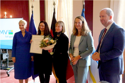 Verleihung des Landeskulturpreises MV 2025 an die Fantasia AG am 22.11.2025 im Schweriner Schlos; © Wiebke Marcinkowski