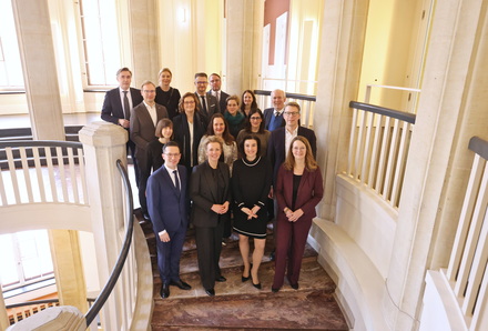 Wissenschaftsministerinnen und -minister aus Bund und Ländern vor ihrer Tagung in Schwerin; Foto: Danny Gohlke