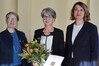 (v.r.n.l.) Justizministerin Jacqeuline Bernhardt, die Präsidentin des Finanzgerichts M-V Dr. Anne Lipsky, Justizstaatssekretärin Babette Bohlen. @JM