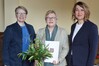 (v.r.n.l.) Justizministerin Jacqeuline Bernhardt, die Präsidentin des Verwaltungsgerichts Schwerin Sabine Tiemann, Justizstaatssekretärin Babette Bohlen. @JM