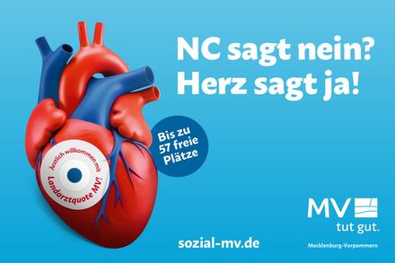 Das Land sagt mit der neuen, erweiterten Landarztquote "Ärztlich willkommen" in Mecklenburg-Vorpommern.