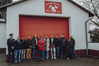 Wirtschaftsstaatssekretärin Ines Jesse (M.) in Völschow bei der Freiwilligen Feuerwehr (© Merle Prepernau)