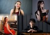 •	Die vier &bdquo;Rising Stars&ldquo; Lucie Benediktová (Flöte), Jueun Jeong (Violine), Yaroslava Osadcha (Klavier) und Takuma Onodera (Klavier). © Collage hmt Rostock