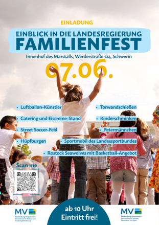 Am 7. Juni findet ein großes Kinder- und Familienfest vor dem Marstall statt.