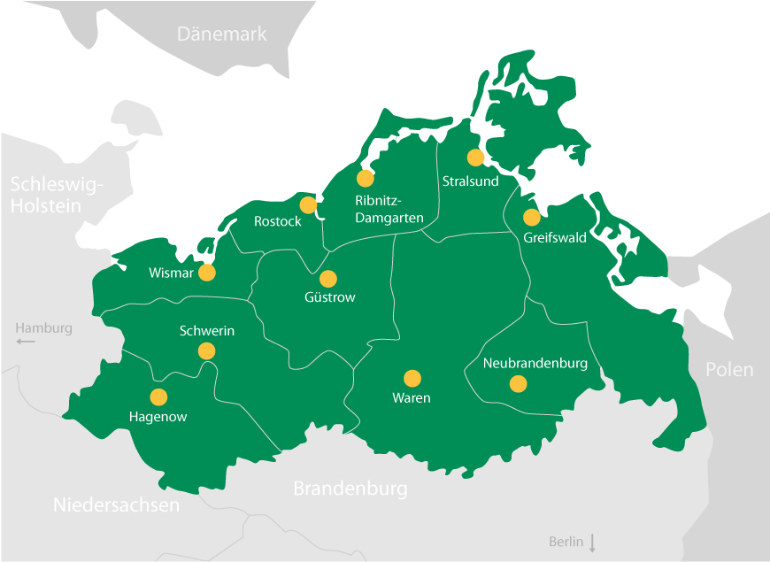 Finanzämter in Mecklenburg-Vorpommern
