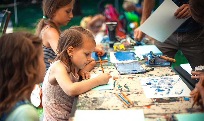 Kinder malen ein Bild, Foto: pixabay