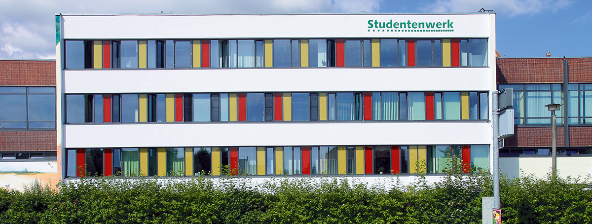 Außenansicht des Verwaltungssitzes des Studierendenwerks in Greifswald, Foto: Studierendenwerk Greifswald