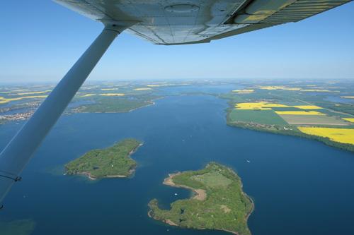 Schweriner See im Fotoflug