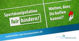 Online Banner Meldestelle Sportmanipulation