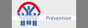 Logo Prävention mit Schriftzug "Prävention" (Interner Link: Prävention)