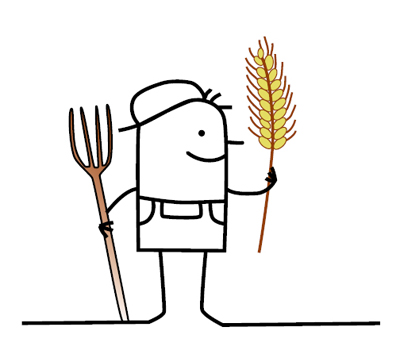 Zeichentrickmännchen mit Forke und Getreideähre Quelle: Ministerium für Landwirtschaft und Umwelt Zeichentrickmännchen mit Forke und Getreideähre