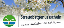 Obstbaumblüte (Externer Link: Portal, Streuobstgenussscheine erwerben, Kulturlandschaften schützen)