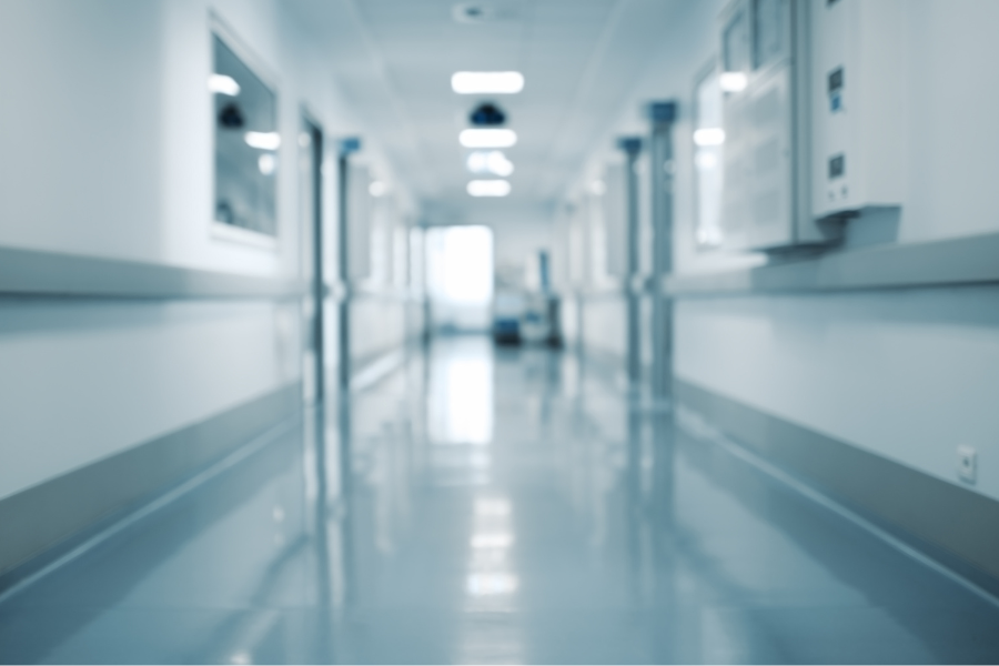 Bild eines Krankenhausganges