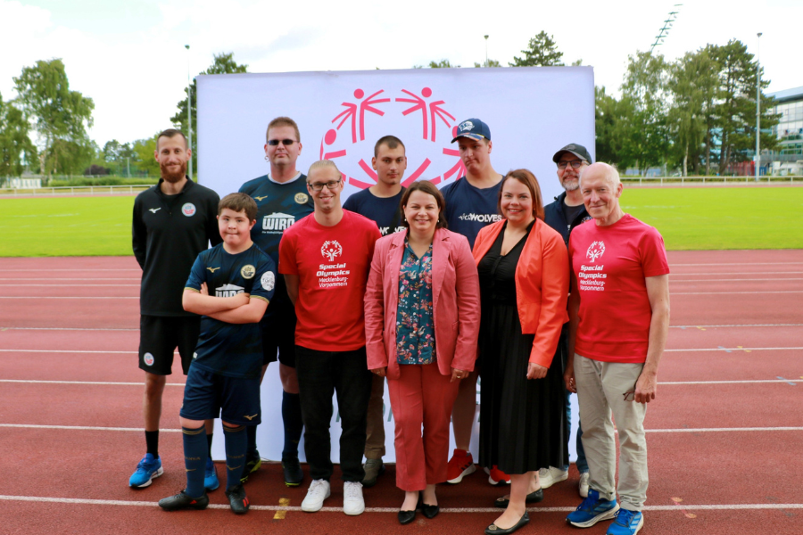 Gruppenfoto Special Olympics vom Media Day