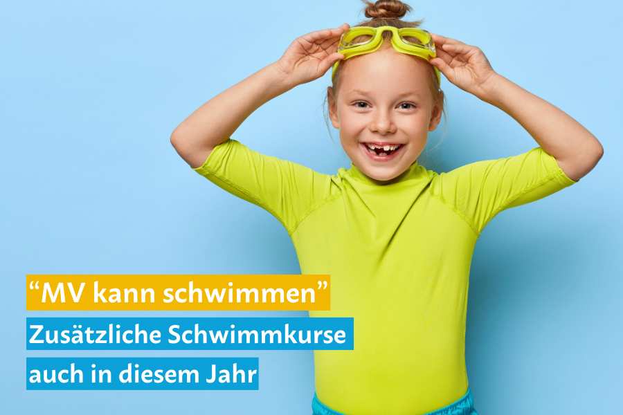 Mädchen mit Schwimmbrille