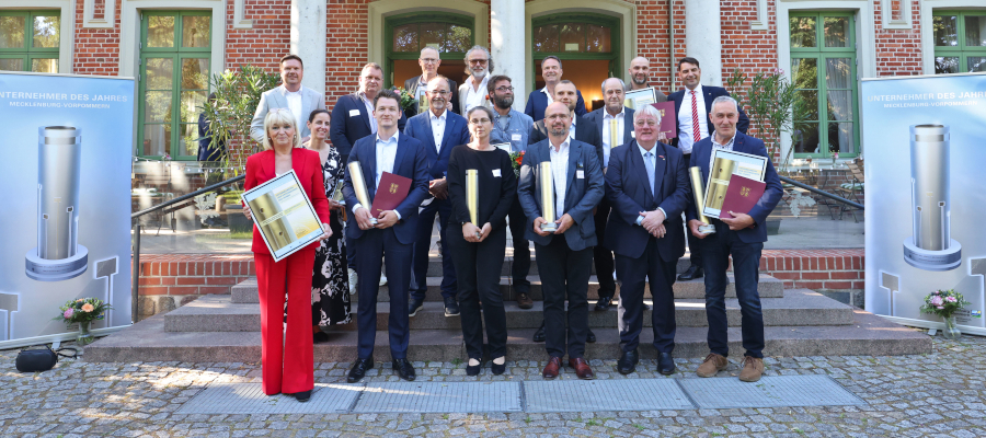 Preisträger des Wettbewerbs „Unternehmerin und Unternehmer des Jahres in Mecklenburg-Vorpommern 2025“