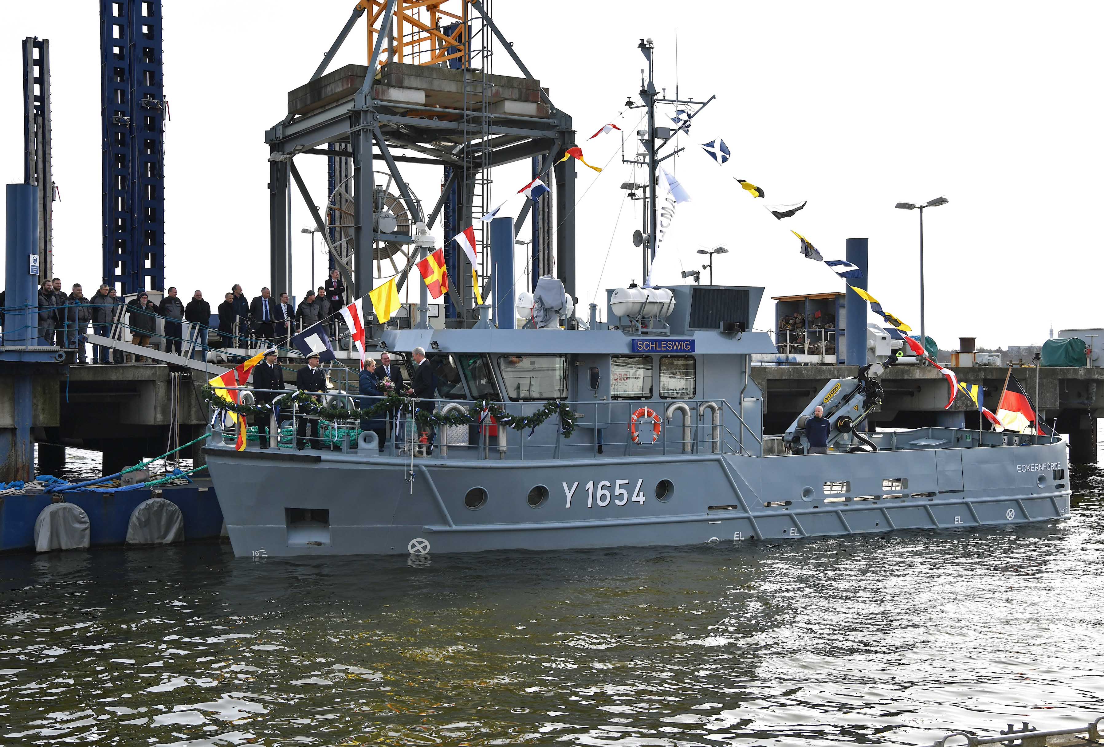 Boot auf der Tamsen Maritim Werft