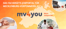 Mecklenburg-Vorpommern Karte mit Arbeitsmöglichkeiten