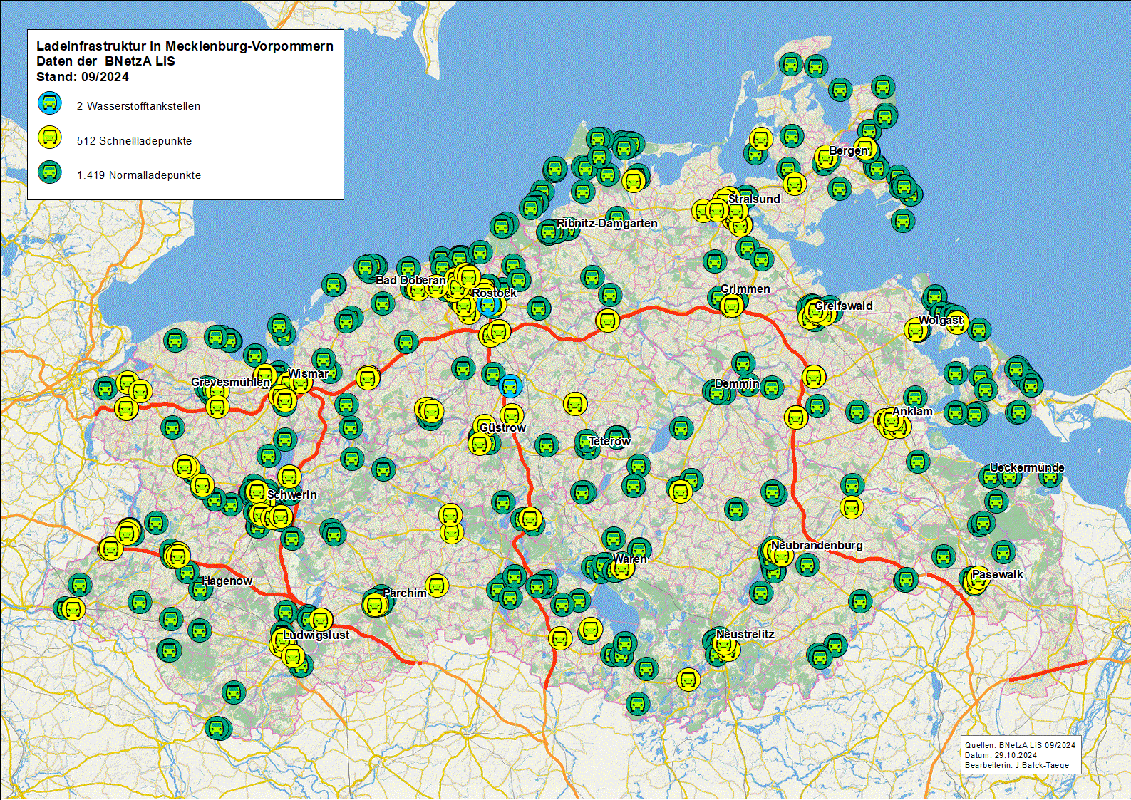 Ladeinfrastruktur MV