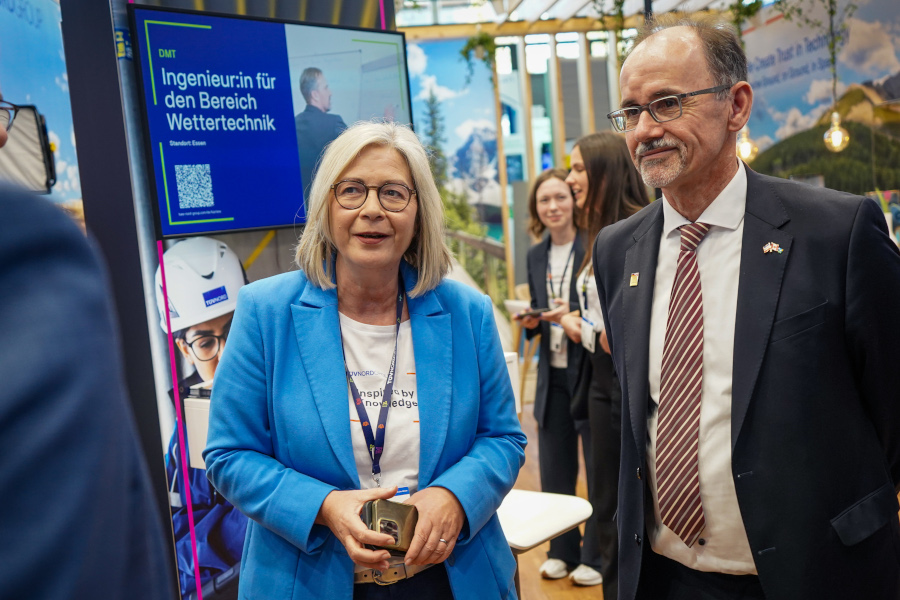 Am 31.03.2025 besuchte Wirtschaftsminister Dr. Wolfgang Blank die Unternehmen aus Mecklenburg-Vorpommern auf der Hannover Messe.