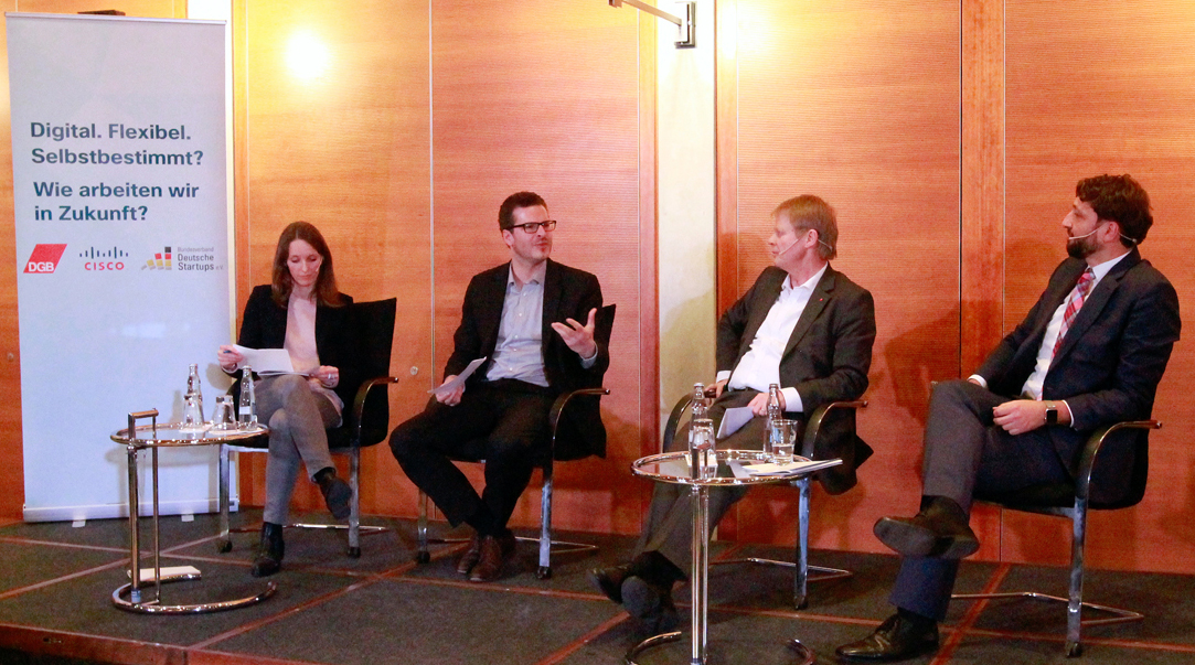 Podiumdiskussion zum Thema "Arbeiten im digitalen Zeitalter"