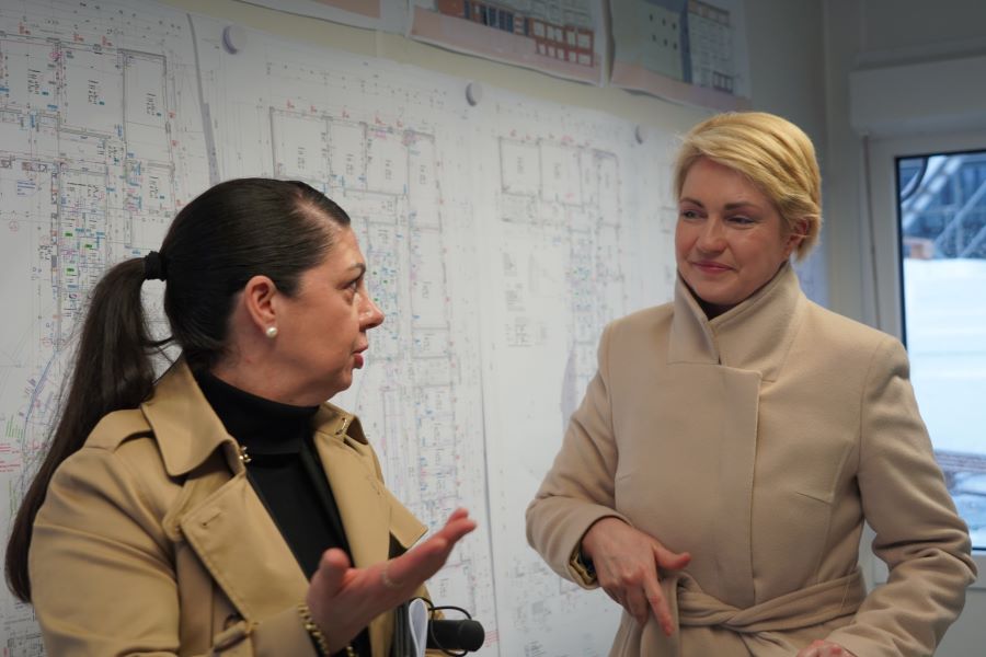 Besprechung zum neu entstehenden Schulcampus in Anklam. © StK M-V Besprechung zum neu entstehenden Schulcampus in Anklam.
