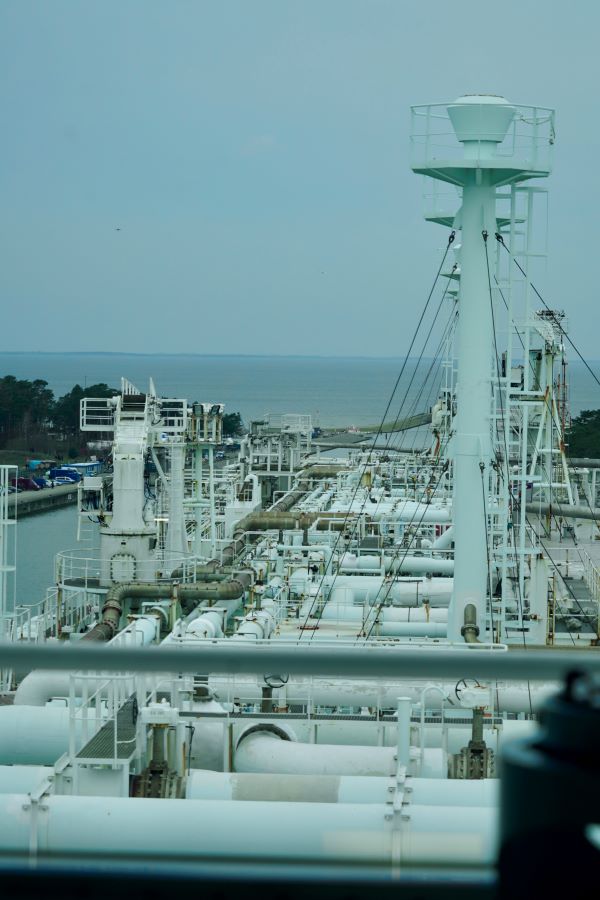 Blick auf das LNG-Terminal