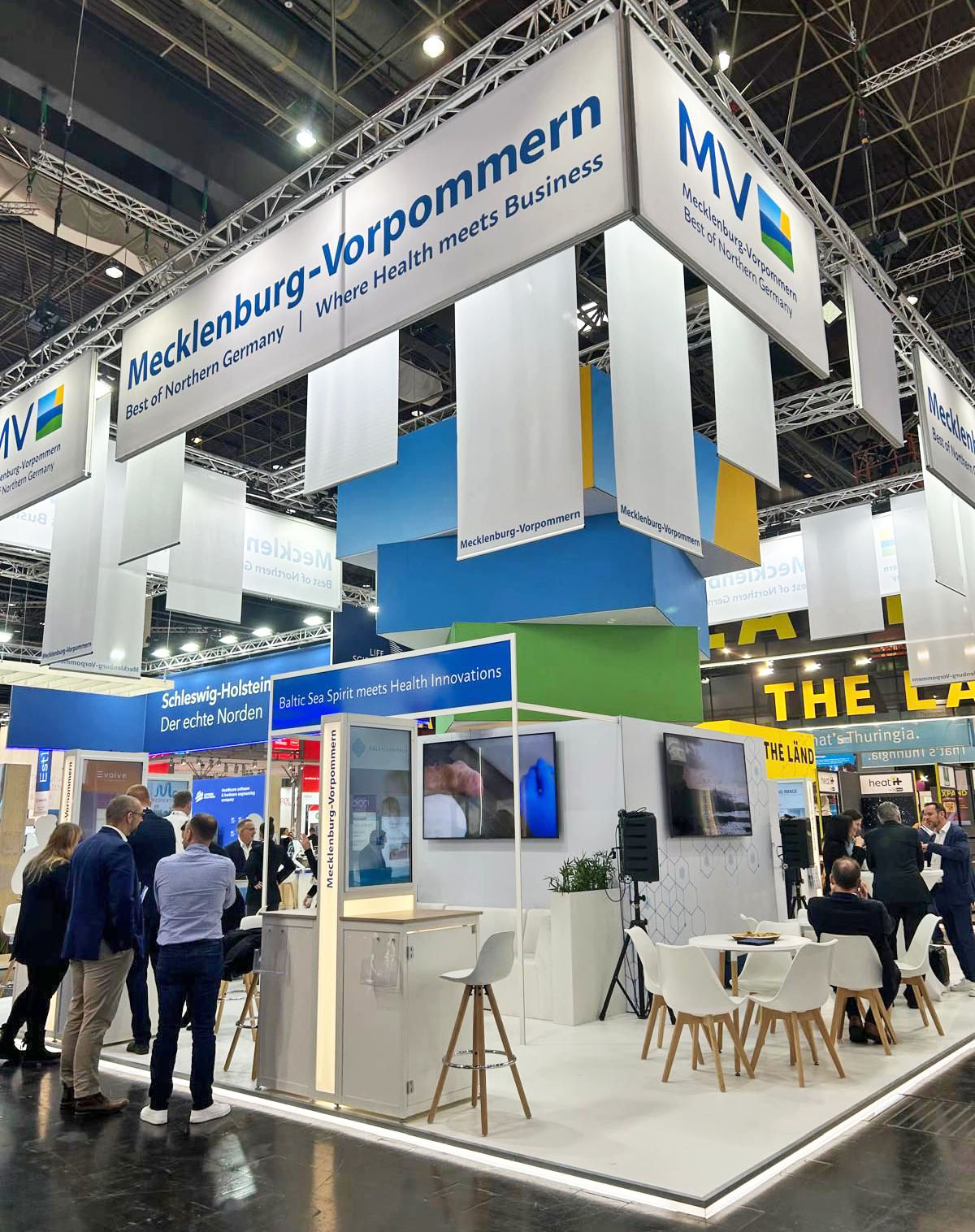 Der Gemeinschaftsstand von Mecklenburg-Vorpommern auf der Medizintechnikmesse MEDICA in Düsseldorf © Rostock Business Der Gemeinschaftsstand von Mecklenburg-Vorpommern auf der Medizintechnikmesse MEDICA in Düsseldorf
