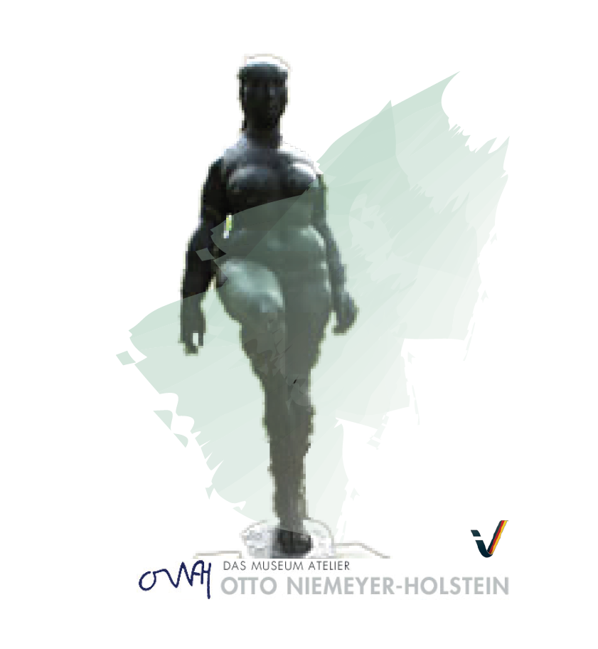 Die Grafik zeigt eine Skulptur von Otto Niemeyer-Holstein.