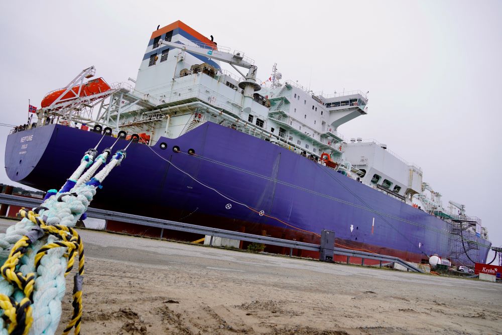 Der LNG-Tanker Neptune © StK M-V Der LNG-Tanker Neptune
