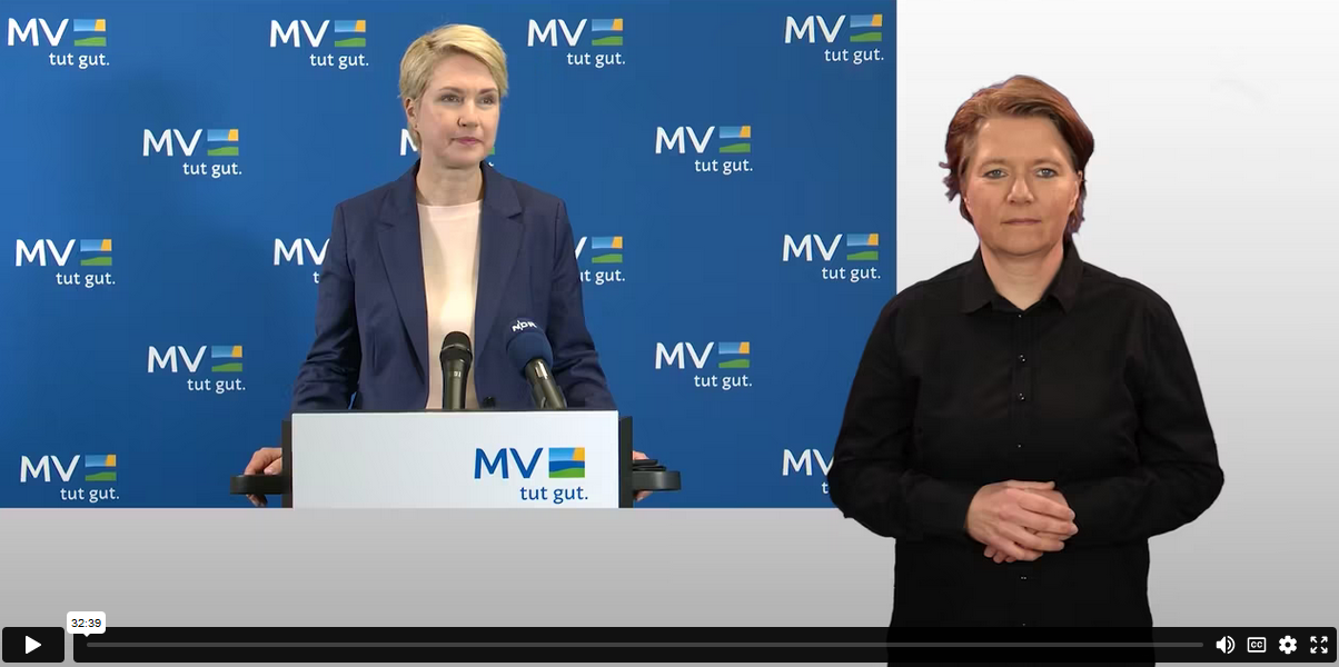 Video starten: RP Service Videos PKL nach Kabinettssitzung in Güstrow 25.04.2023