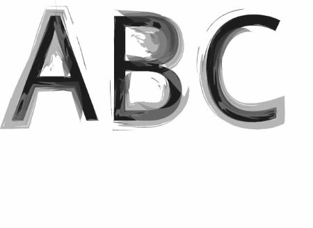 Die Großbuchstaben A,B,C stehen für ein Wörterbuch. Das Wörterbuch erklärt schwierige Wörter in Leichter Sprache.