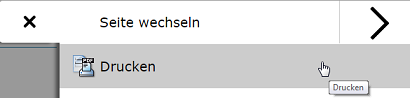 Drucken über die Menüliste
